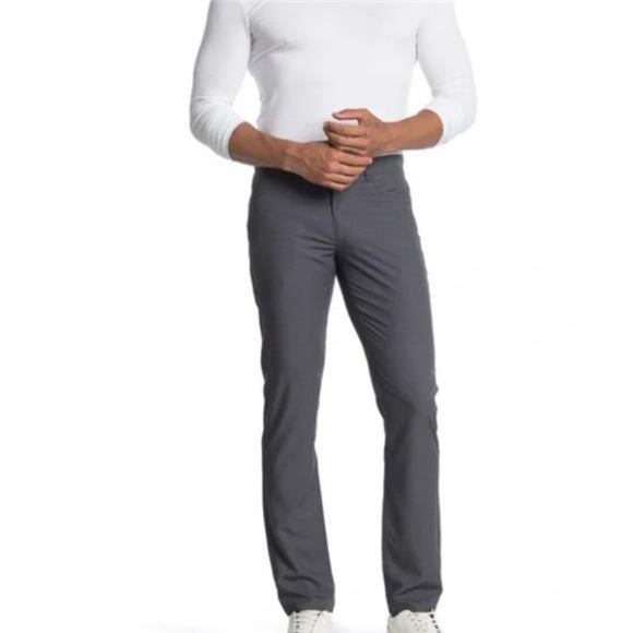 Nordstrom Wallin & Bros. Flowy Gray Performance Stretch Pants - Picture 1 of 10